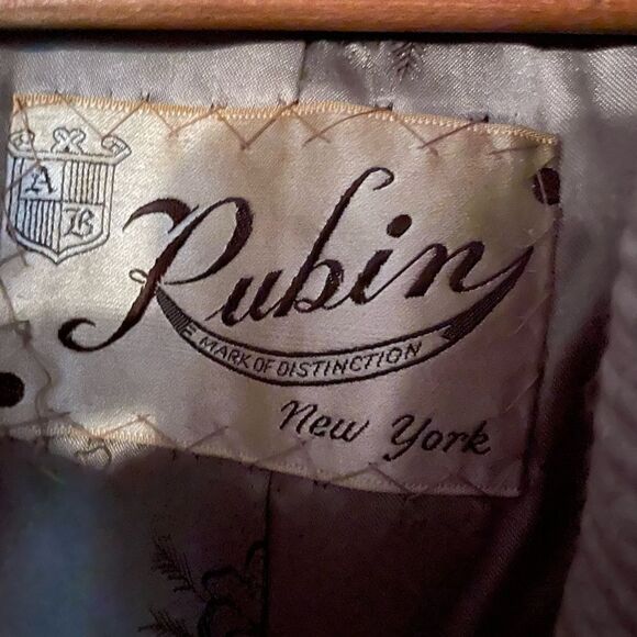 Vintage Rubin New York 1950/60’s fur collar coat - Picture 2 of 6
